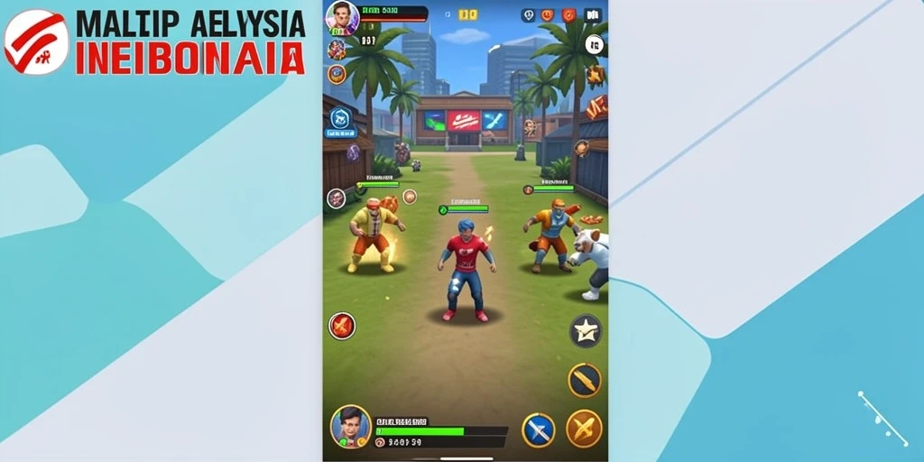 Tampilan awal permainan yang menarik dan penuh warna.