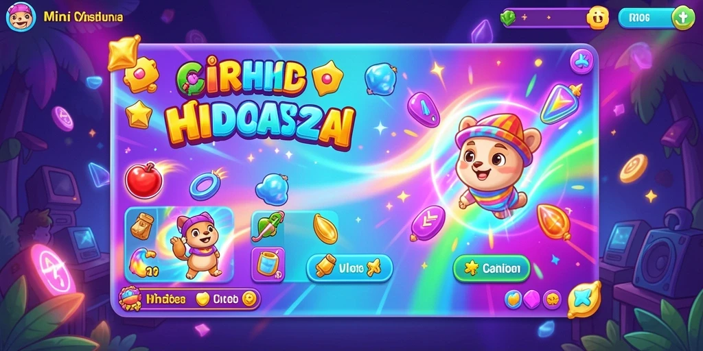 Tampilan awal game yang menarik dan ramah pengguna.
